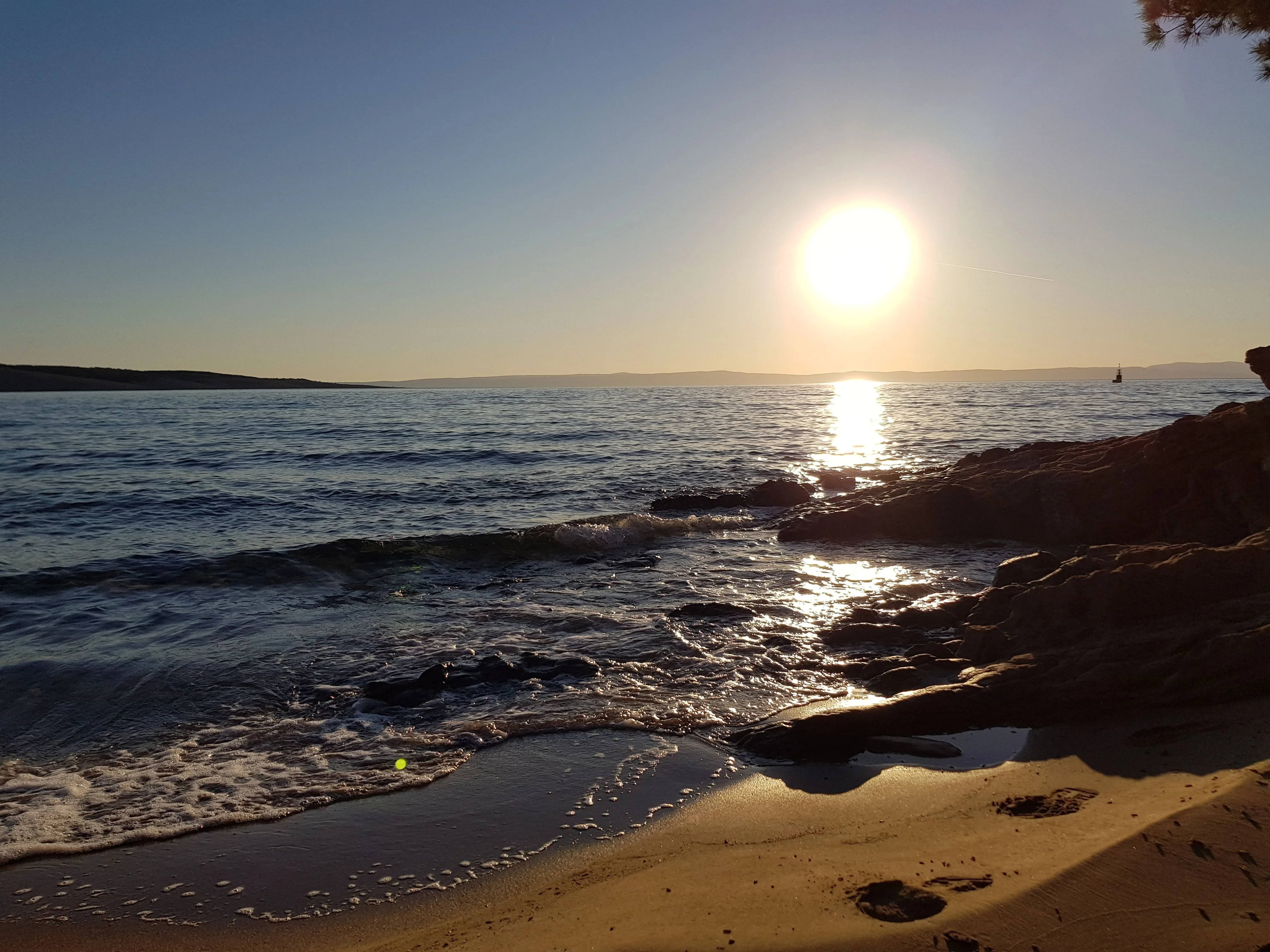 Sandy beach in Lopar, island Rab, Croatia