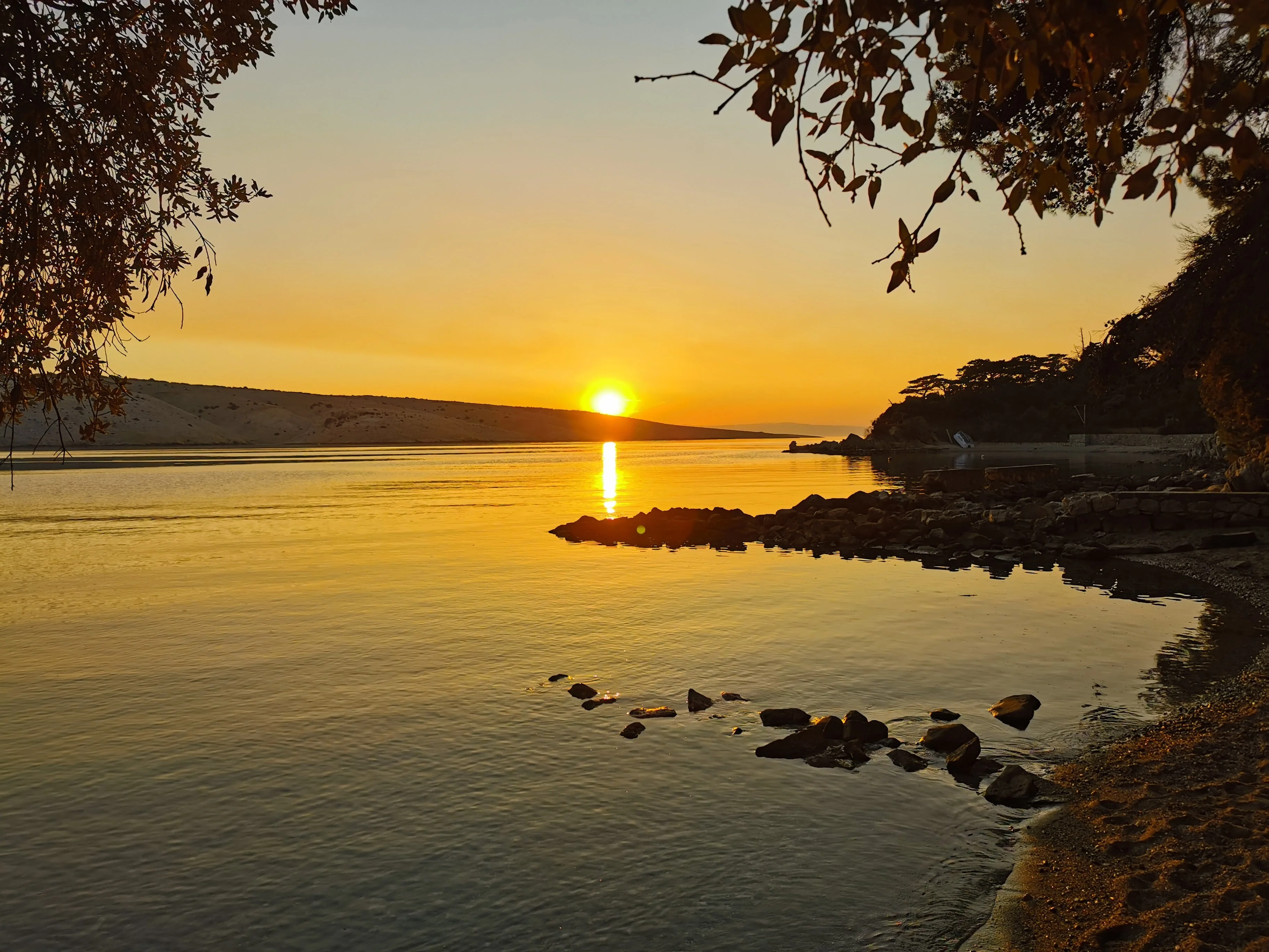 Sandy beach in Lopar, island Rab, Croatia