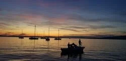 Sandy beach in Lopar, island Rab, Croatia