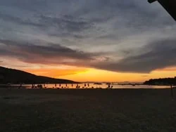 Sandy beach in Lopar, island Rab, Croatia