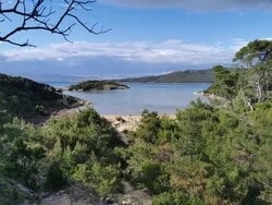 Sandy beach in Lopar, island Rab, Croatia