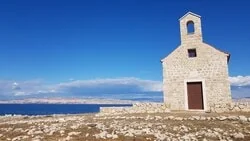 Sandy beach in Lopar, island Rab, Croatia